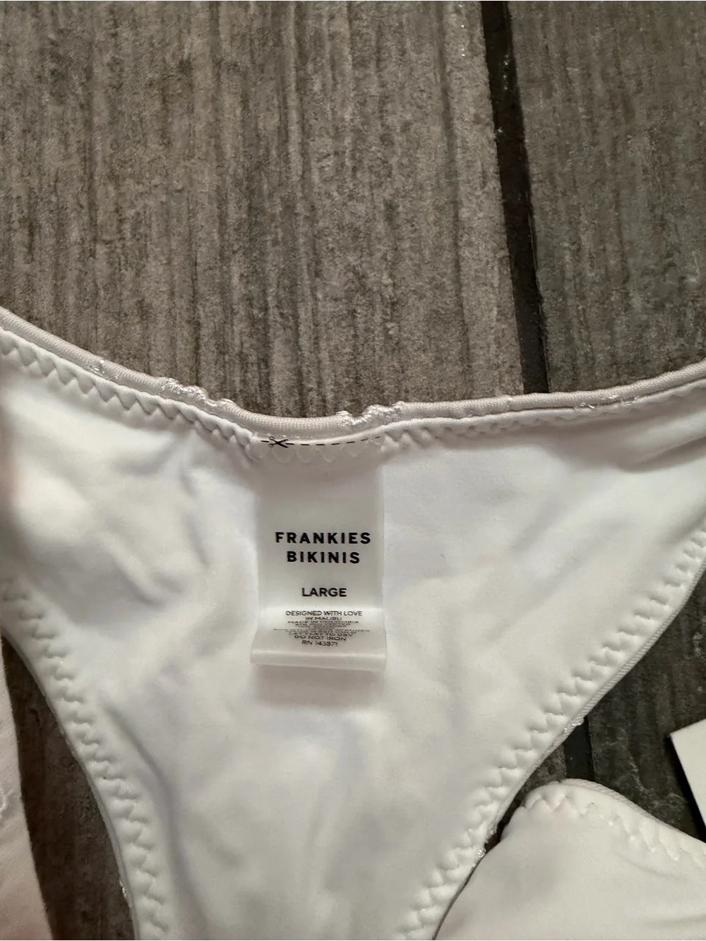 NWT Frankie’s Bikinis Full Moon Micro Eyelet Bikini Bottom